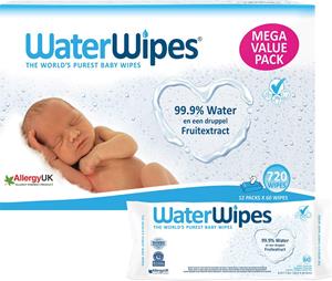 WaterWipes Billendoekjes Voordeeldoos 12x60 = 720 babydoekjes