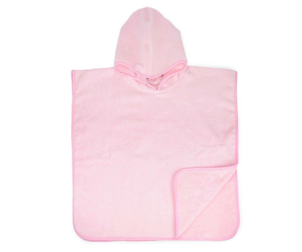 The One Towelling The One Baby Poncho met Capuchon Light Pink