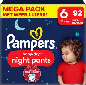 Pampers  Baby Dry Night Pants - Maat 6 - Mega Pack - 92 luierbroekjes