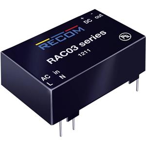 RECOM AC/DC-Printnetzteil RAC03-24SC 24 V/DC 0.125A 3W