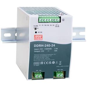 Mean Well DC/DC CONV 200.4W DIN-RAIL 250-1500V 12V  DDRH-240-12 1 stuk(s)