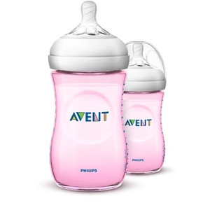 Philips Avent Natural-babyflex 2.0 SCF034/27 260ml roze 2 stuks