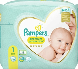 Pampers Premium Protection Maat 1 - 26 Luiers