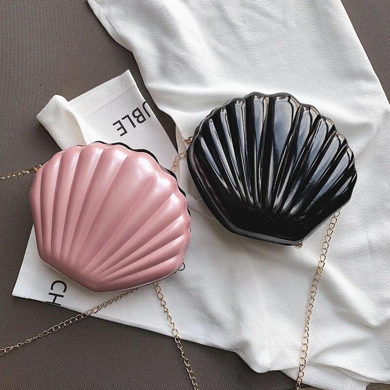 Mode Dames Schouder Handtassen Shell Tas Keten Leuke Pailletten Kleine Tas Telefoon Geldzakje Rits Crossbody Tassen voor Dames