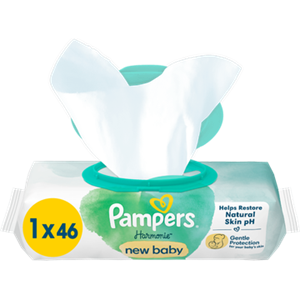 Pampers  Harmonie New Baby - Billendoekjes - 46 doekjes - 1 x 46