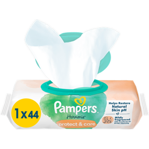 Pampers  Harmonie Protect & Care - Calendula - Billendoekjes - 44 doekjes - 1 x 44