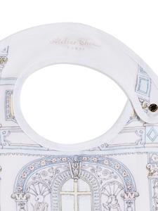 Atelier Choux illustration-print cotton bib - Wit