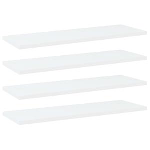 VidaXL Wandschappen 4 st 60x20x1,5 cm spaanplaat wit