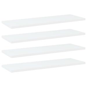 VidaXL Wandschappen 4 st 60x20x1,5 cm spaanplaat wit