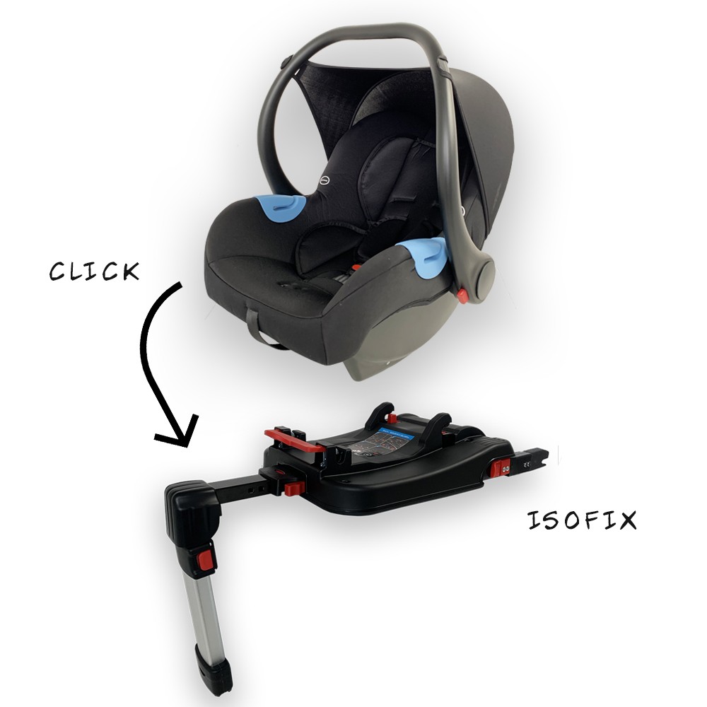 Novi Baby Set | Autostoel  0+ Onyx Black + Isofixbase