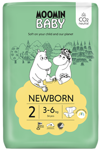 Muumi Moomin Baby Luier maat 2 Mini