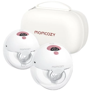 MOMCOZY Draagbare dubbele borstkolf M5, kastanjebruin
