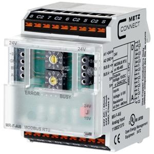 Metz Connect MR-F-AI8 Modbus RTU Modbus module 24 V/AC, 24 V/DC 65 mA Inhoud: 1 stuk(s)