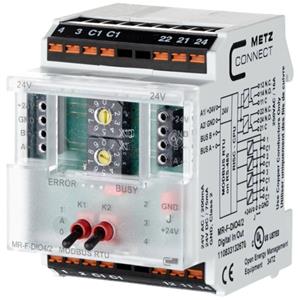 metzconnect Metz Connect MR-F-DIO4/2 Modbus RTU Modbus-Modul 24 V/AC, 24 V/DC 200mA Anzahl Ausgänge:2 x Inhalt