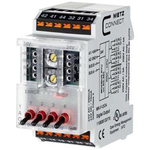 Metz Connect MR-F-DO4 Modbus RTU Modbus module 24 V/AC, 24 V/DC 200 mA Aantal uitgangen: 4 x Inhoud: 1 stuk(s)