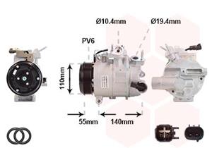 VAN WEZEL Compressor, airconditioning  1801K702