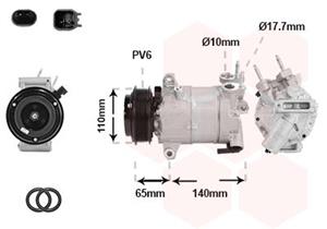 VAN WEZEL Compressor, airconditioning  1801K732