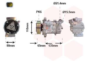 VAN WEZEL Compressor, airconditioning  4301K718