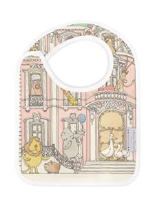 Atelier Choux Monceau Mansion organic cotton bib - Blauw