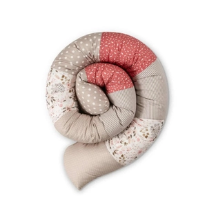ULLENBOOM Baby bed slang roze bloemen 300 cm