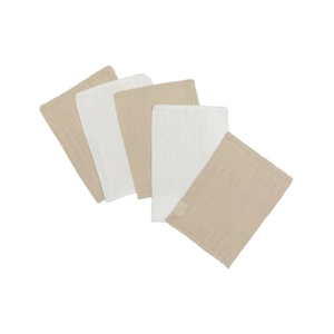 Kindsgard Kindgsrad Musslin washandjes evasknely 5-pack beige
