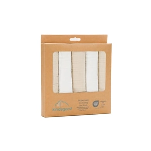 Kindsgard Gaasluiers bovkaelig 5-pack beige