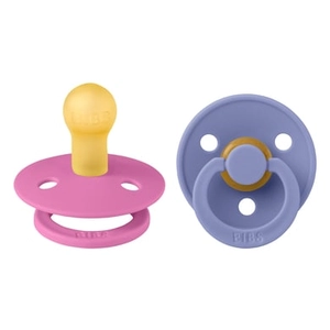 BIBS Soother Colour Bubble kauwgom/Peri 0-6 maanden, 2 stuks.