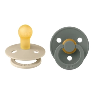 BIBS Soother Colour Vanille/Pine 0-6 maanden, 2 stuks.