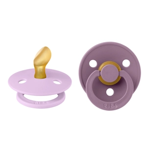 BIBS Speen Colour Anatomische speen Violet Sky/Mauve 0-6 maanden, 2 stuks.