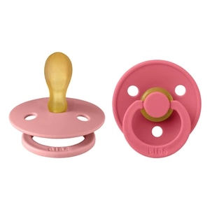 BIBS - Colour Fopspeen - Symmetrisch - Maat 2 - Dusty Pink/Coral