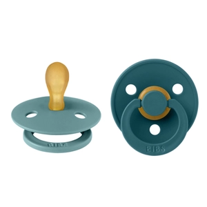 BIBS Speen Colour Symmetrische speen Island Zee/ Forest Meer 0-6 maanden, 2 stuks.