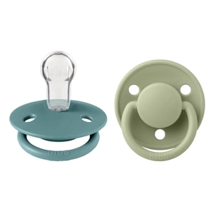 BIBS Fopspeen De Lux Island Zee/Salie 0-36 maanden, 2 stuks.