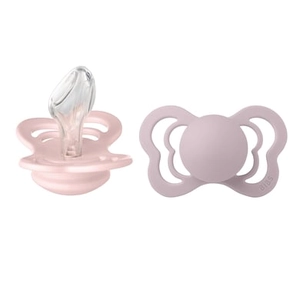 BIBS Couture Blossom/Dusky Lilac siliconen fopspeen vanaf 6 maanden, 2 stuks.