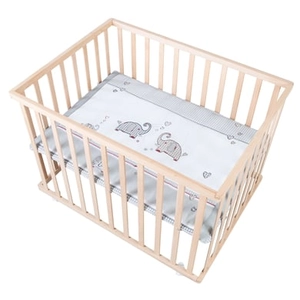 Roba Jumbotwins Kinderbox 75 x 100 cm incl. natuurlijke inleg