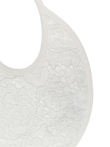 Dolce & Gabbana Kids Kanten slabbetje - Wit
