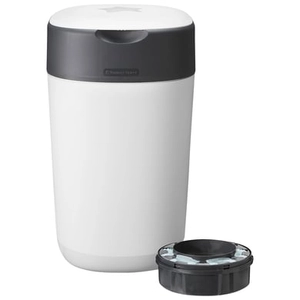 Twist & Click Advanced luieremmer, incl. een cassette met antibacteriële folie van duurzaam materiaal Green in wit