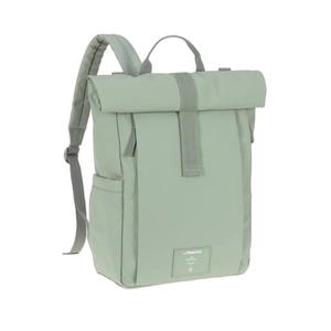 Lässig Backpack silver Rugzak Rolltop Up green