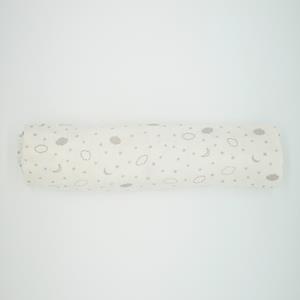 Hydrofiele Luierdoek - Smiley Cloud Grey - 70 x 70 cm - 1 stuk - 100% Biologisch Katoen