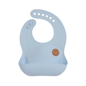 Lässig Smile Slabbetje van silicone, Happy Rascals hemelsblauw