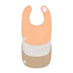 Lässig Apricot Slabbetjes voor pasgeborenen set van 3 lichtgrijs beige