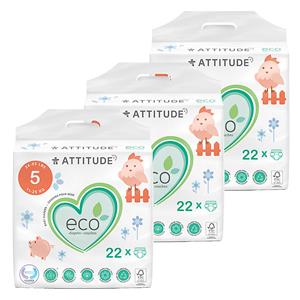 Attitude Baby Care Luiers Maat 5 Voordeelset 3x22