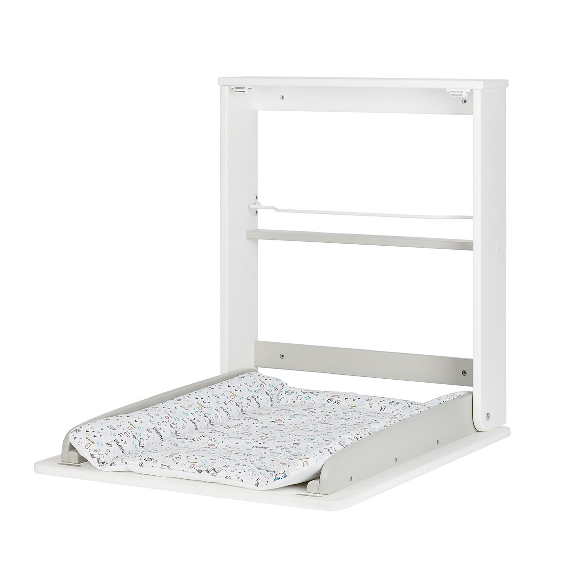 Luiertafel voor aan de wand, plouf compact
