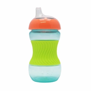 Nuby Nûby drinkbeker met verzonken greep uit silicone 180ml vanaf 4 maanden in groen