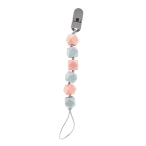 Nuby Nûby siliconen speenband in roze