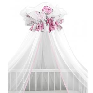 Zavelo Babybam Hemeltje Tule Wit - Pink Peony
