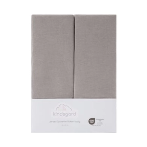 Kindsgard Hoeslaken laylig 2-pak 60 x 120 cm grijs