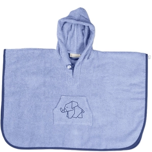 ULLENBOOM Badponcho - Blauw 45x75 cm
