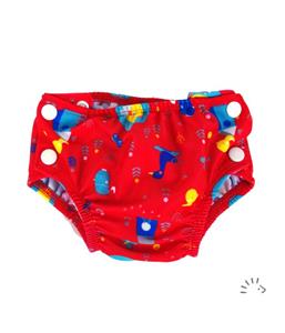 Babybum Popolini Zwemluier - Maat L (8-15 kilo) - Vogeltjes