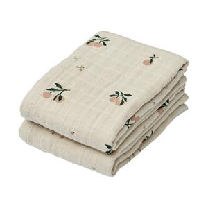 Set van 2 bedrukte luiers Lewis- LIEWOOD ecru