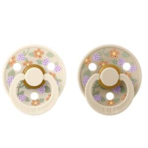 BIBS Fospeen  x Liberty Strawberries & Cream Ivory Mix 0-6mnd 2 st